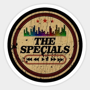 Graphic The Specials Name Retro Distressed Cassette Tape Vintage Sticker